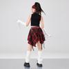 Kids Fashion Hiphop Design Clothes Set Girl Hip Hop Cropped T-shirt Skirt 2 Piece Dance Costume Suit Child Y2k Streetwear Outfit