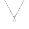 Fashion Letters A-Z Pendant Necklace for Men Women, Stainless Steel English Alphabe Chain Necklace,Fashion Punk Jewelry Men Gift