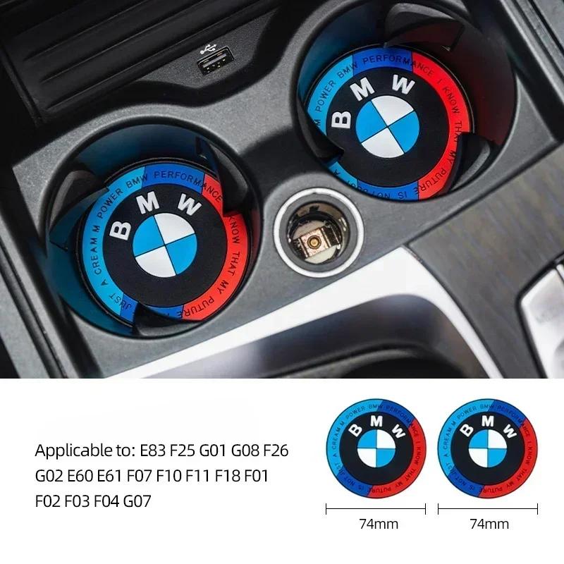 E60 E93 2025 New For BMW M X3 X5 X6  2Pcs Rubber Car Coaster Buffer Anti Noise Mat Cushion For BMW F15 G05 F16 G06 F25 G01 G08 F