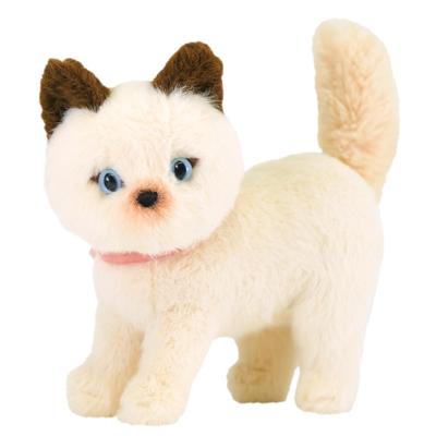 SunLemon Jolly Plüschkatze, Dreht sich um, BE, 16 x 9 x 16 cm, Niedlich, Beige, JOLLY, Stilvolle Katze, P-9972