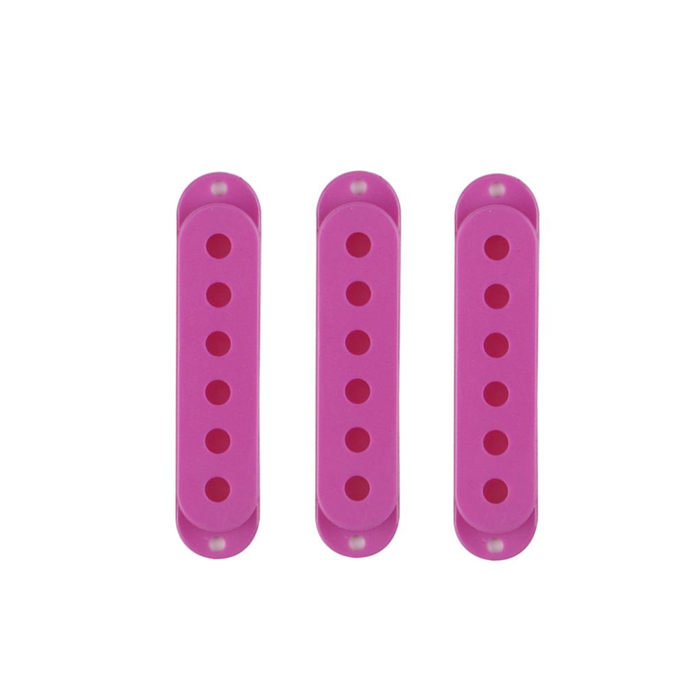 FLEOR 3pcs Plastic ST Guitar Pickup Covers Single Coil Covers for Electric Guitar