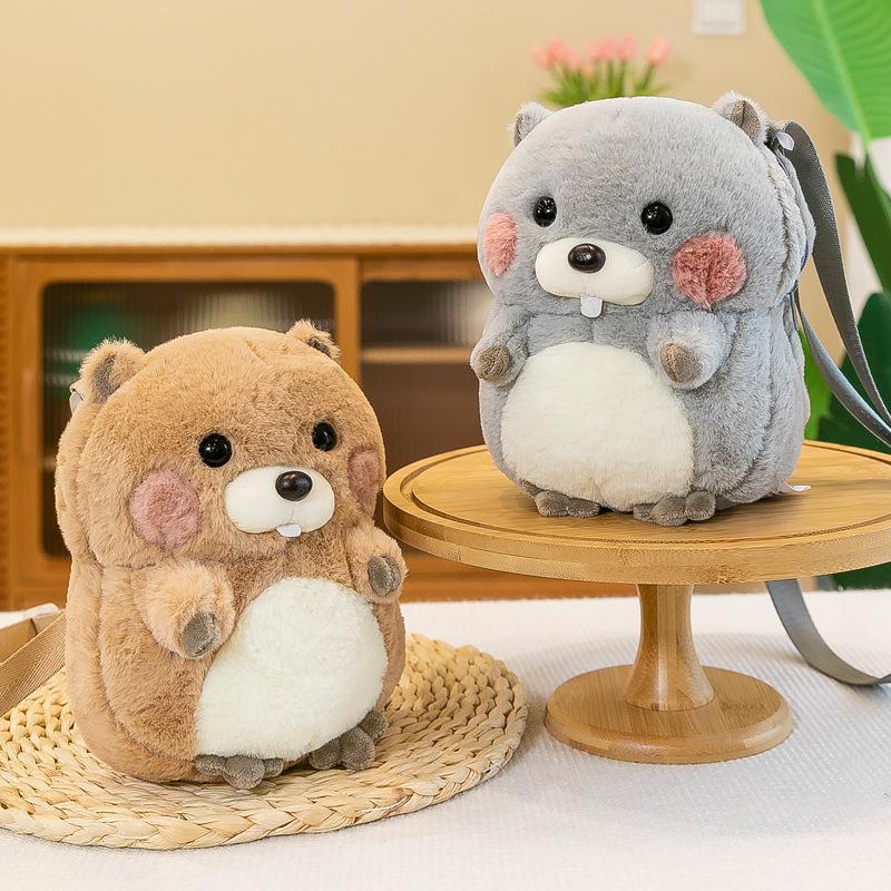 Cute Hamster Crossbody Bag Doll Plush Toy Cute Girl Out On Shoulder Bag Birthday Gift Premium Durable Quality Useful
