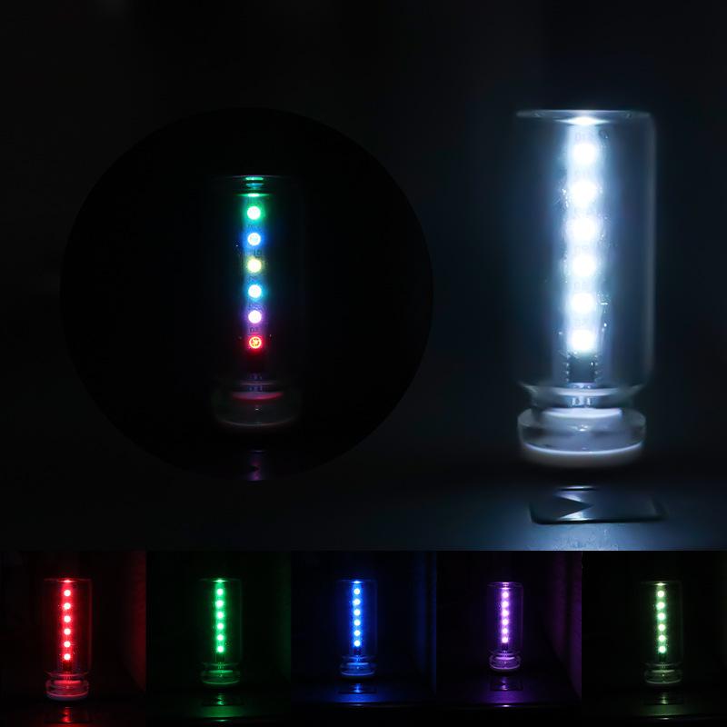 1Pc USB Colorful Ambient Light LED Touch Switch, Colorful Color Grading Flash USB Night Light USB Light