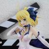 24CM Anime Fate/Stay Night Unlimited Blade Works Altria Pendragon Saber Figur Typ Hochzeitskleid Ver 1/7 Modell Spielzeug Puppenfigur
