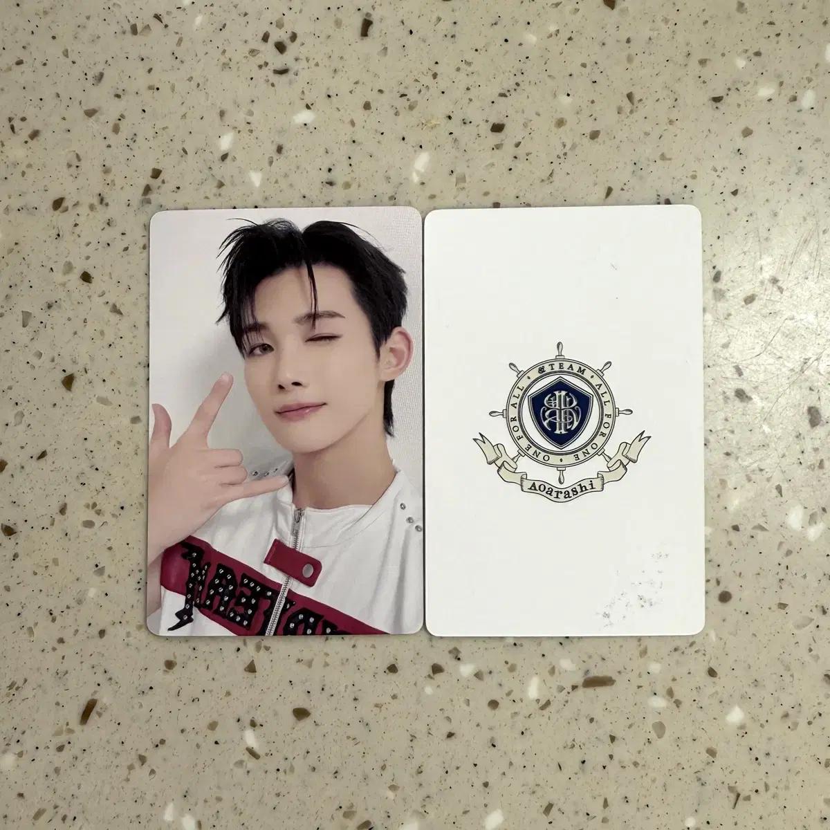 

&TEAM Джо Аораси Ичжию Китай Видеозвонок Предзаказ Бонус Фотокарточка