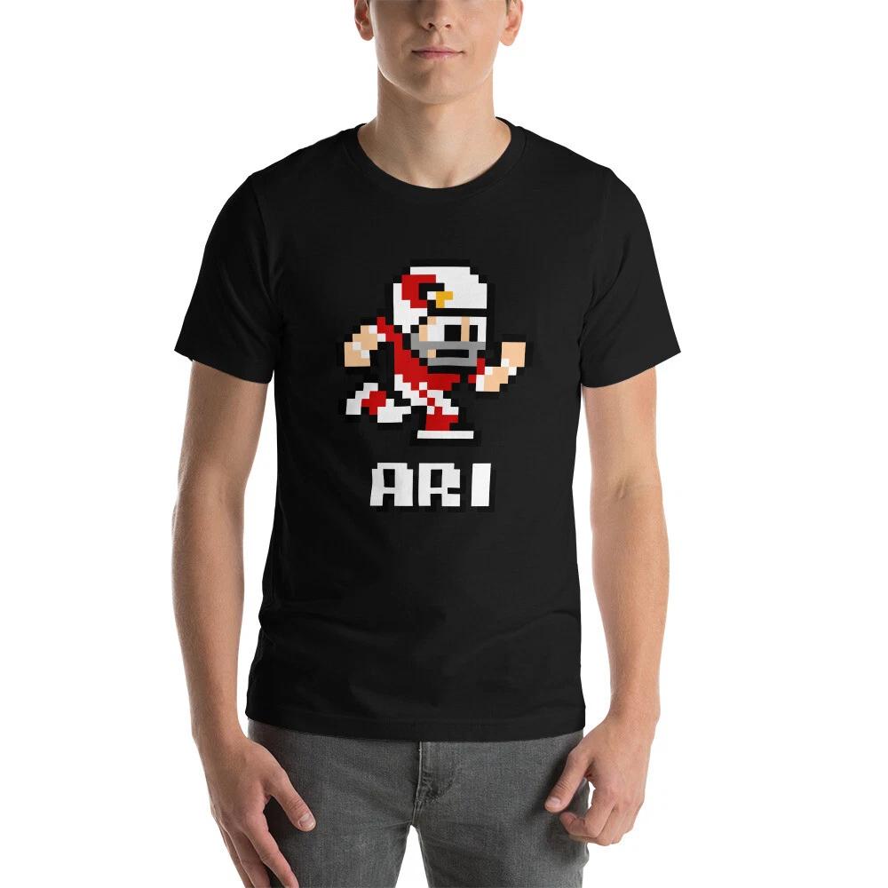 Arizona Cardinals NES Football Player 8-bit Tecmo Super Bowl Nintendo T-Shirt L