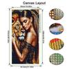 Large Size Diamond Painting Beautiful Woman and Lion Diy Full Square Round Drill Rhinestone Embroidery Animals Mosaic Cross Stitch Kits Wall Decor
