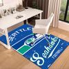 Seahawks Teamgeist Teppich für Büro, Stuhlunterlage, Dekorteppich Wohnzimmer Matte, Große Größe Fan Geschenke Weihnachtsgeschenke