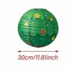 6 pcs DIY Christmas Paper Lantern Santa Claus Festival Lanterns Folding Lantern Ball  Lantern Decor