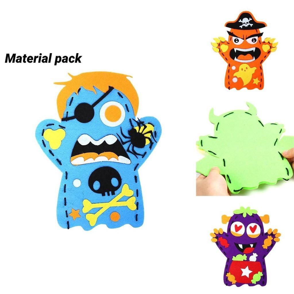Halloween Puppet Gift For Kids Handmade Diy Material Pack For Kindergarten Dress Up Props