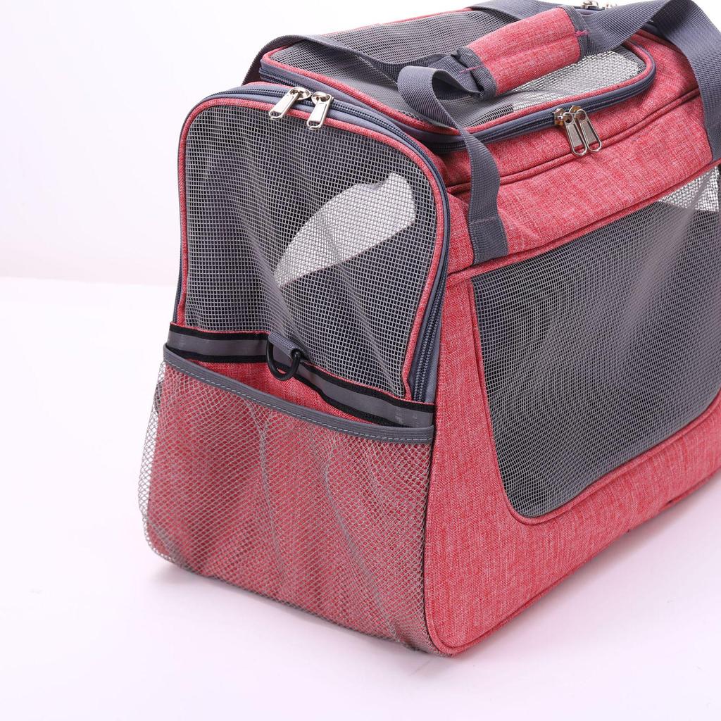 Durable PVC Portable Pet Carrier for Cats & Dogs - Stylish and Sturdy