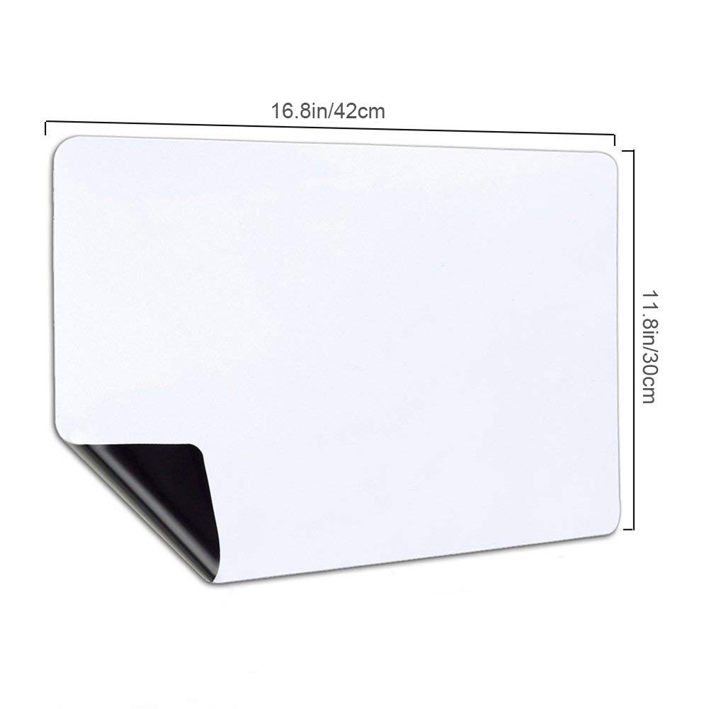 Magnetic Whiteboard Sheet with Rounded Corners - A4 Size for Home & Student Use