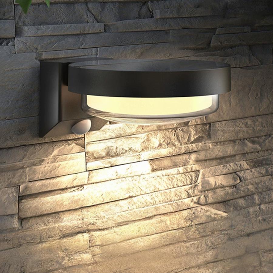 

LED Solar Wall Light Waterproof Motion Sensor Porch Lights Outdoor Solar Fence Landscape Light Circular Staircase Hallway Garden