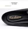 Men's Genuine Leather Breathable Closed-Toe Slip-On Driving Loafers, Size 46