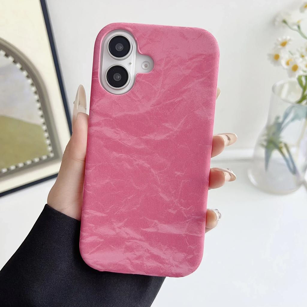 Carcasă iPhone cu textură mată de mătase, culoare uni, pentru iPhone 16, 15, 14 Pro, 13, 12, 11 Max Plus, protecție