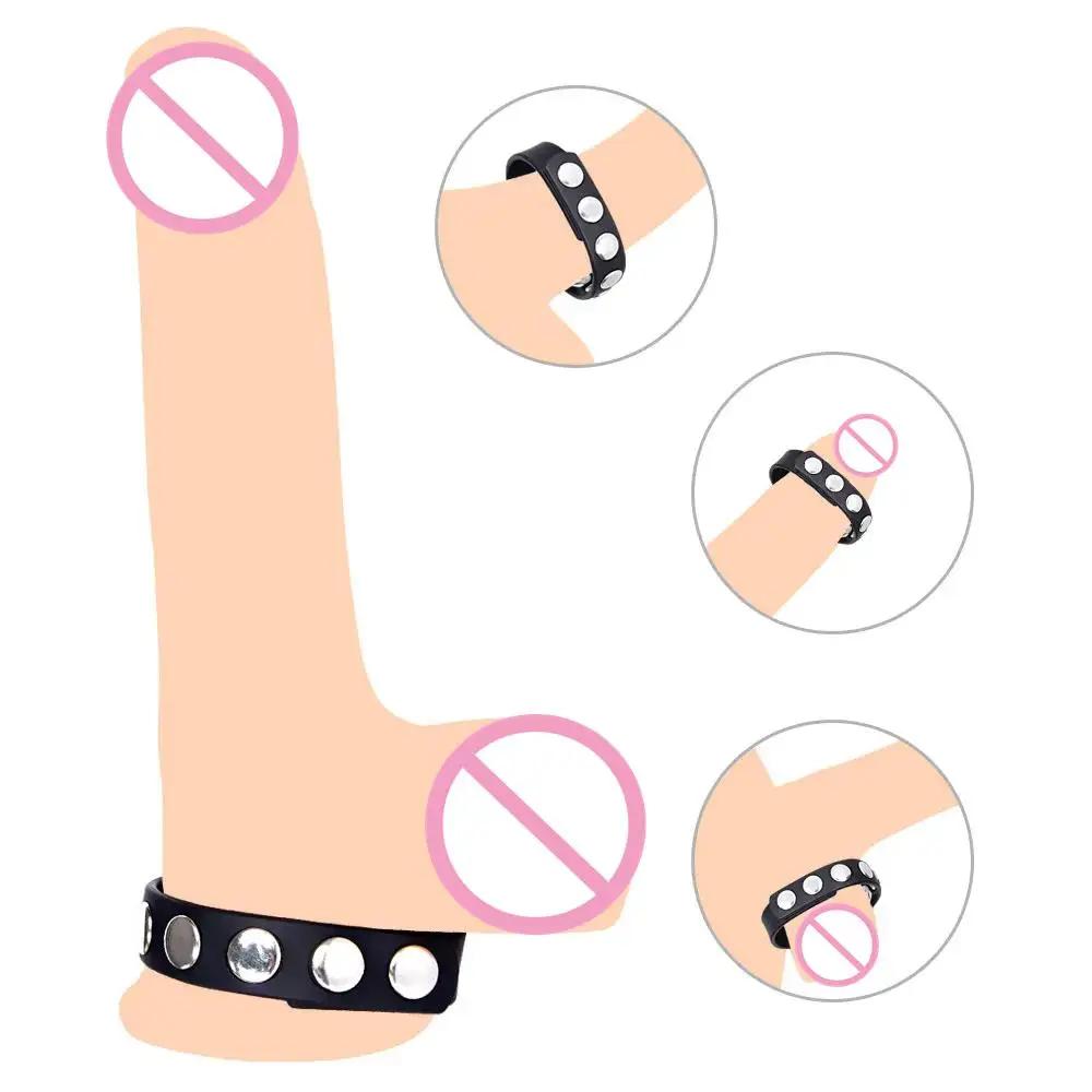 Silicone Penis Ring Adjustable Cock Ring Reusable Delay Ejaculation Stretchy Erotic Acceoosries Adult Products Sex Tool for Men