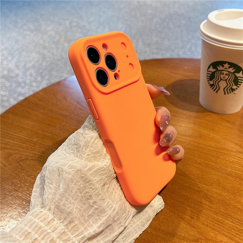 Active Touch Camera Button Matte Liquid Silicone Case For iPhone 17Air 17 17Pro 17Pro Max Neon Color Lens Protection Back Cover