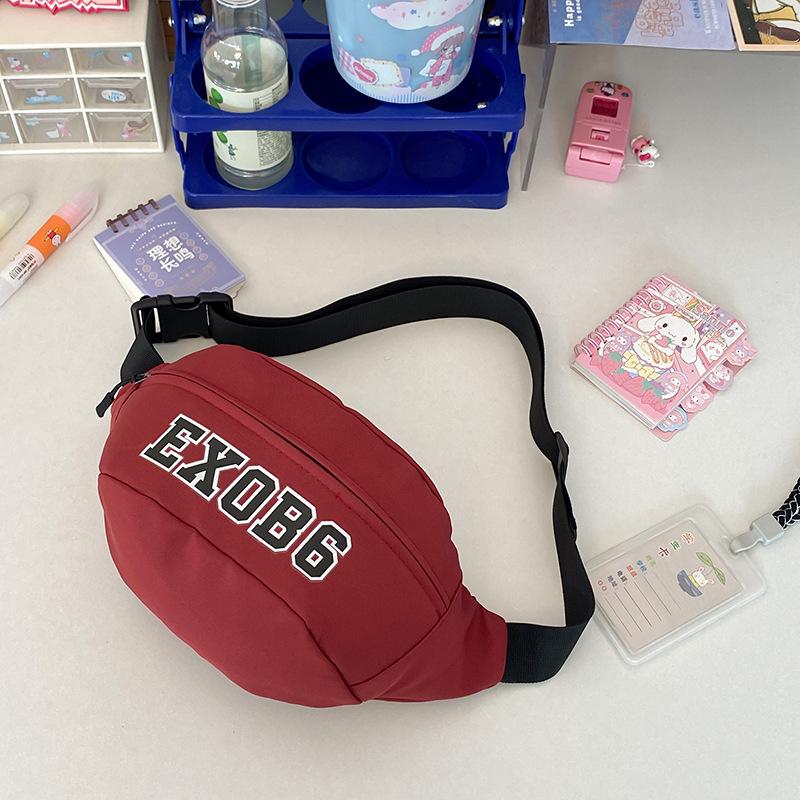 Американская ретро-надпись нагрудная сумка мужская спортивная велосипедная сумка-кроссбоди японский трендовый бренд гонконгский стиль универсальная поясная сумка женская 1309₽