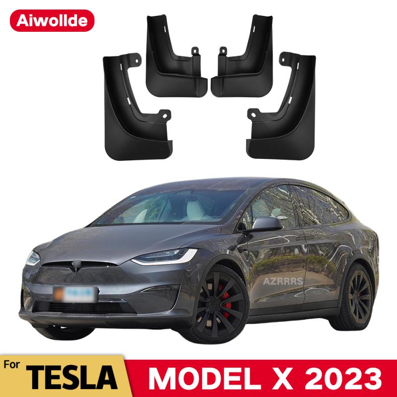 

MudFlaps For MODEL X 2023 Mudguards Mud Flaps Splash Guards Front Rear Wheels Fender Car Accessories 4Pcs