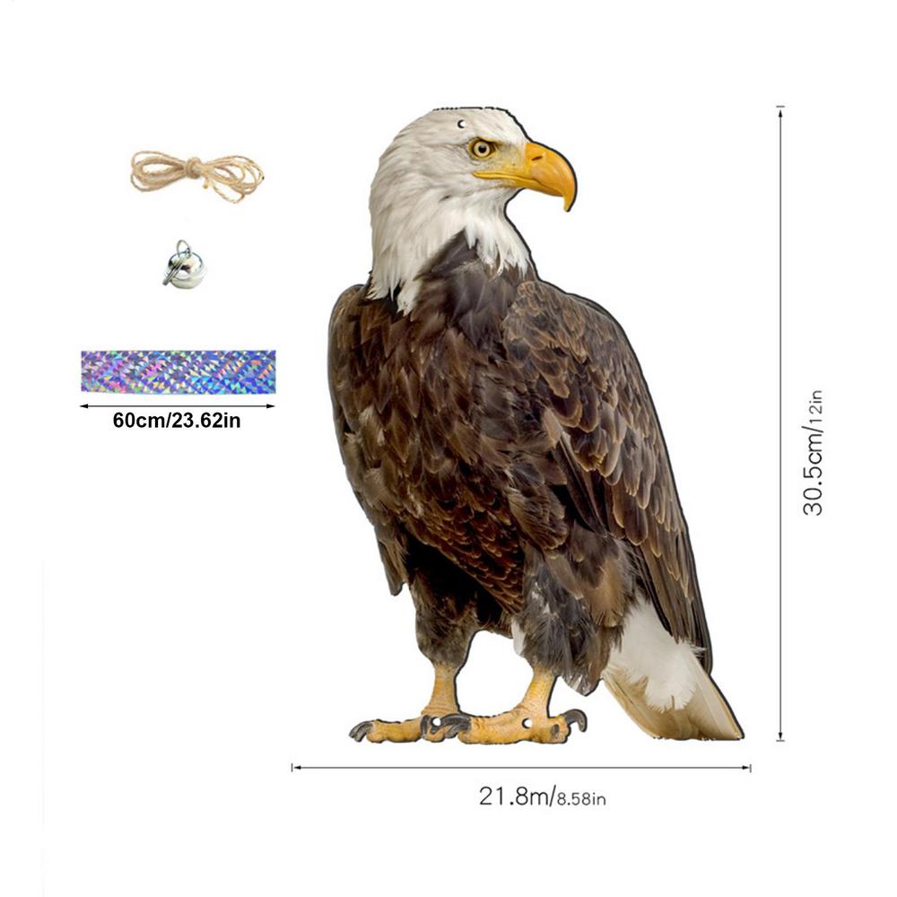 Realistic Bird Repel Scarecrow Waterproof Expel Birds Pendant Fake Eagle Scarecrow Pendant Garden Patio Protector Pendant