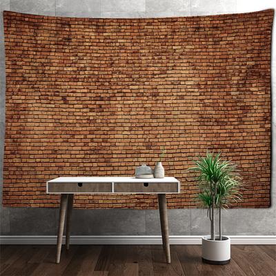 Bakstenen Muurschildering Wandtapijt Wandhanger Steen Hout Retro Boho Psychedelisch Hippie Tapiz Kunst Slaapzaal Huisdecor