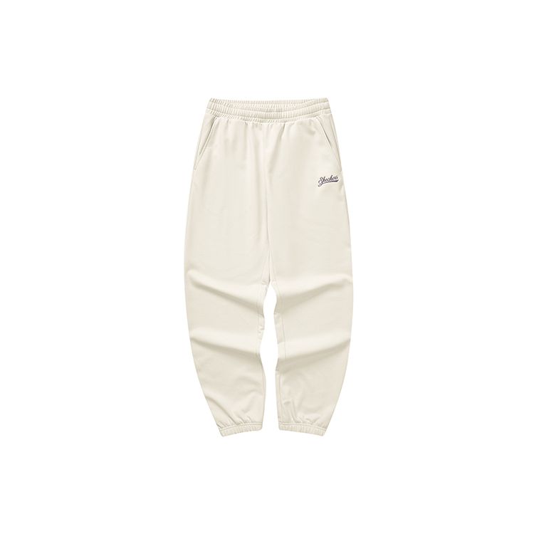 Skechers Solid Color Mid-Rise Tapered Knit Joggers Women bottoms Cotton-Candy-White L323W085-0074 S