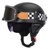 Vintage-Style Open Face Motorcycle Helmet Adults Unisex ABS Half With 3C Certification
