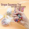 Luminous Crystal Squeeze Grape Ball Toy with Colored Beads - 6CM Venting Stress Reliever