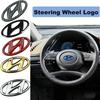Badge for Hyundai Kona Genesis Elantra Sonata Azera Santa Fe Tucson IX35 I20 I40 Accent Car Sticker Steering Wheel ABS Emblem E5