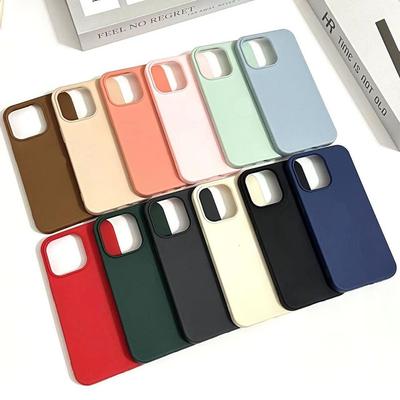 Stílusos Apple 16 Pro Max Tok Folyékony Szilikon iPhone 15pro max Lencse Teljes Fedés iPhone 14 Csúszásmentes 13 Egyszínű Szennyeződésálló Védőtok