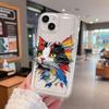 Watercolor Cat Phone Case for iPhone16 16pro 16E 15 Pro Max 11 12 13 14 Plus 7 8 XS Silicone Shockproof Case