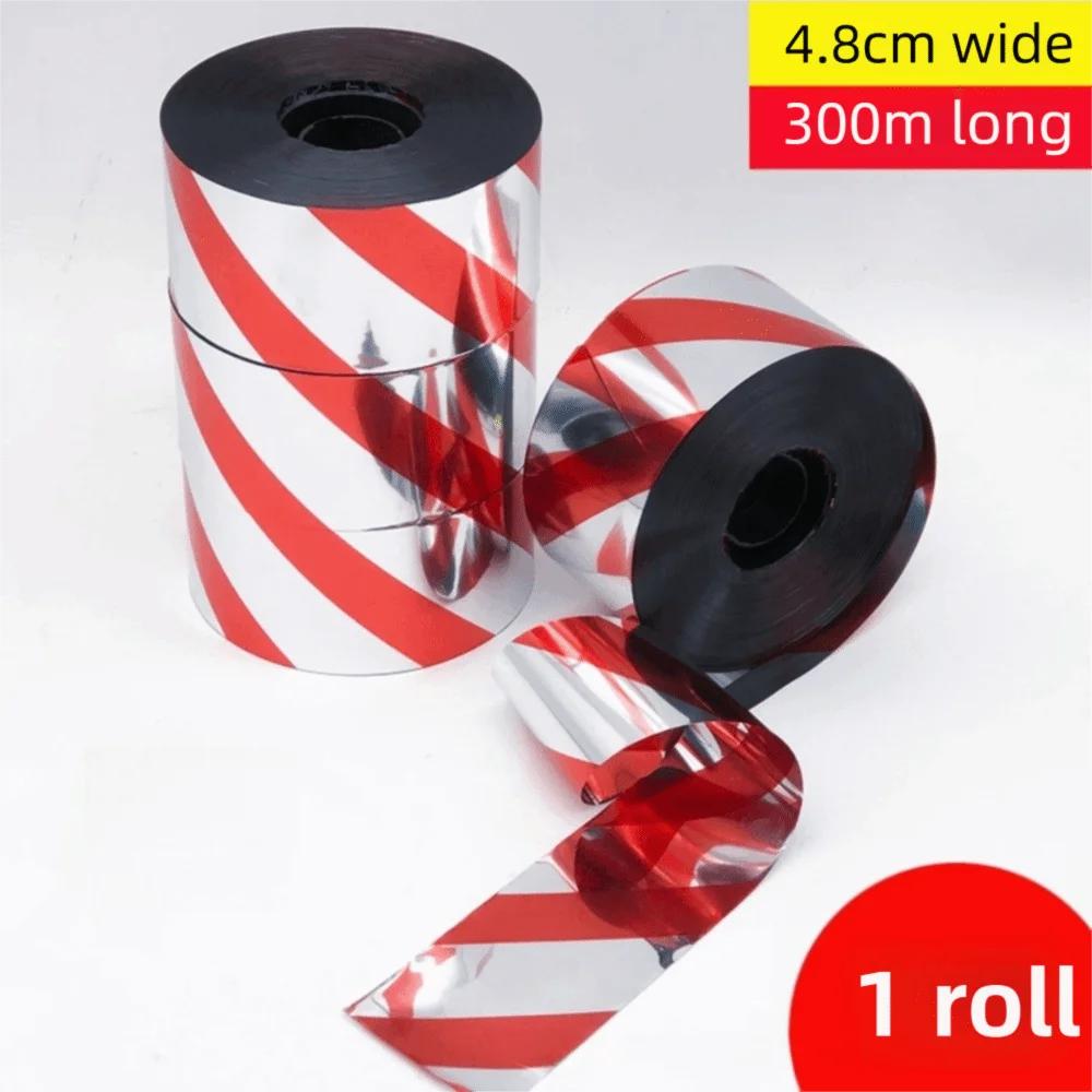Durable 50M/100M/300M Double-sided Reflective Bird Repellent Ribbon Multipurpose Adhesive-free Anti Bird Tape Flashing Hanging