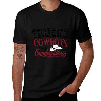 Trucks Cowboys And Country Musiccountry Girl Shirt Tshirt Plus Size Loose Short Sleeve Top