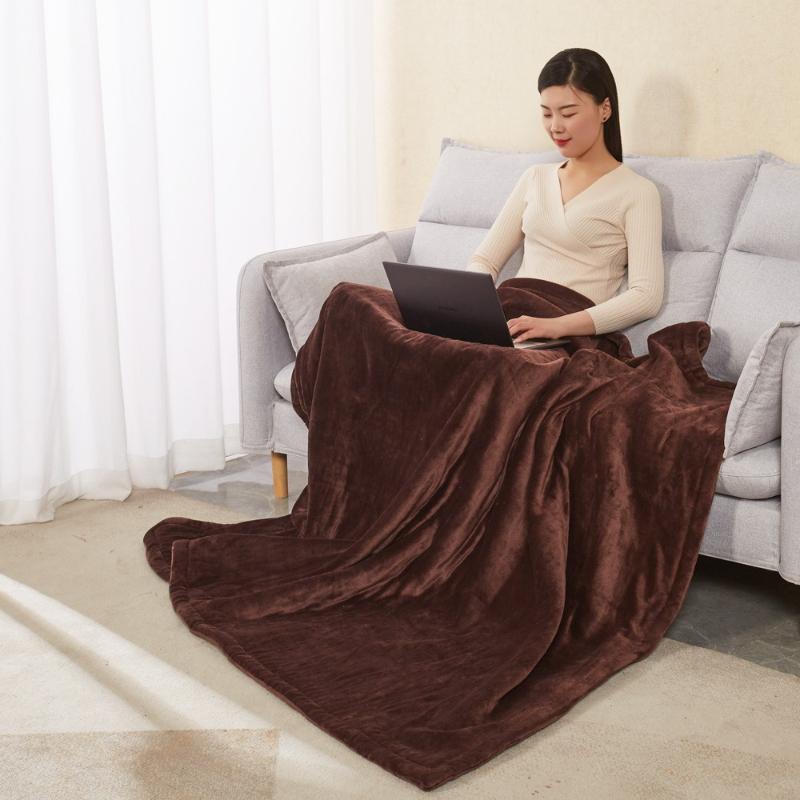 152x127cm Fever Blanket Automatic Thermostat Electric Heating Blankets Winter Body Warmer Thermal Mattress for Home Office Sleeping Plush Thin Quilt