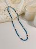Turquoise Pearl Retro Choker - High-End Ethnic Style Gemstone Necklace for Women