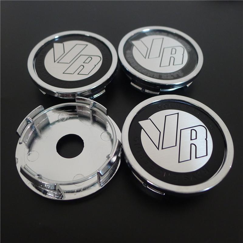 4 Stück 58mm Felgendeckel Nabe für Volk Rays Racing VR 52mm Felgen Abdeckung Logo Emblem Abzeichen Auto Styling Zubehör