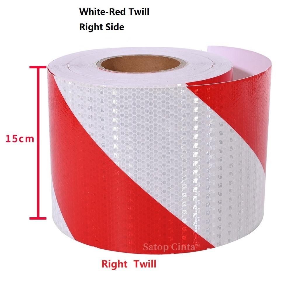 DIY 15cm*1M Twill Reflective Stickers PVC Honeycomb Self-Adhesive Warning Safety Reflectors Tapes Waterproof Strip For Car Truck