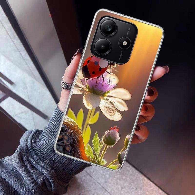 Insect Seven-Star Ladybug Phone Case For Xiaomi Redmi Note 15 14 14S 13 12S 12 Pro Plus 11S 11 10S 10 4G Cover 11E 11T 5G Print