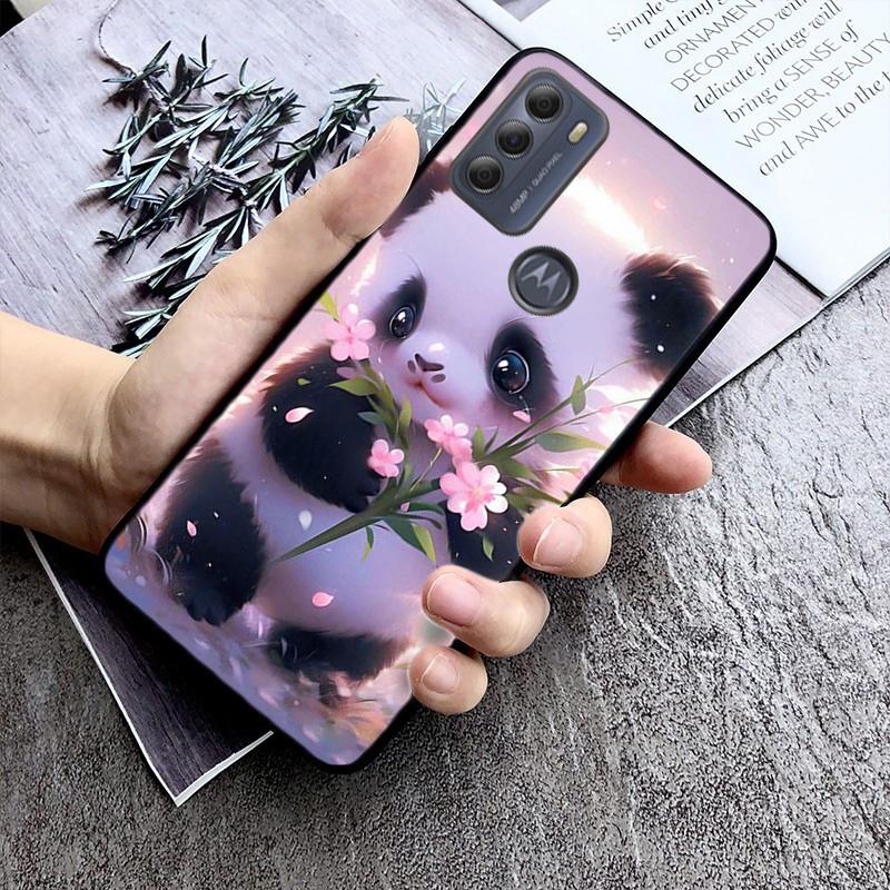 Panda Phone Case For Moto G84 G22 G32 G42 G52 G62 G53 G72 G60 G60S G100 G10 G20 G30 G13 G50 G 5G G Pure