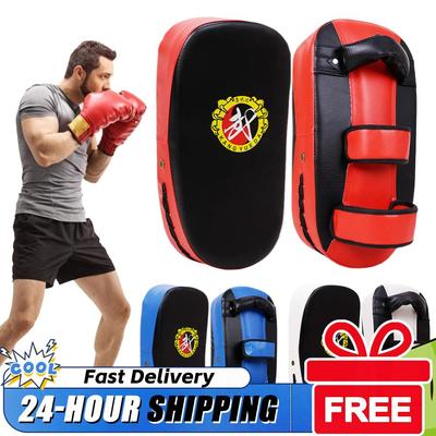 Cible de Boxe en Cuir PU Pad Main Pied Sac de Frappe Bouclier Réglable pour Entraînement Arts Martiaux Équipement de Fitness
