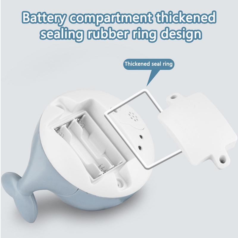 Electric Octopus Whale Baby Bath Toys Automatic Sensing Squirting Water Spray Water Shower Toys for Kids Bath with LED Light