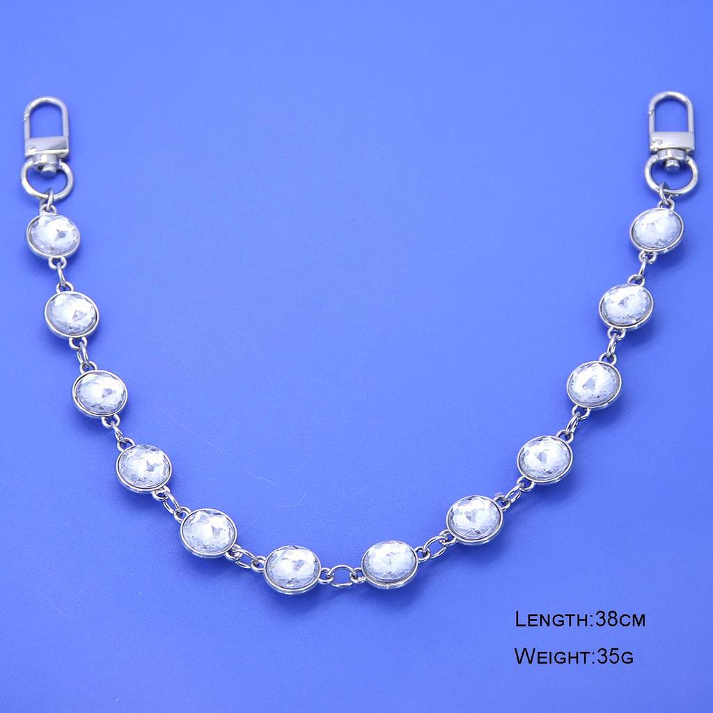 Elegant Rhinestone Crystal Handbag Chain - Luxurious European & American Fashion