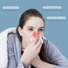 Dispositivo de terapia nasal con luz roja para aliviar los síntomas de la rinitis, recargable por USB, portátil, infrarrojo, para viajes.
