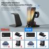 25W Superschnelles Kabelloses Ladegerät 3 in 1 für Samsung S24 S23 Ultra S22 S21 S20 Galaxy 5 4 3 Active Watch Earbuds Ladestation