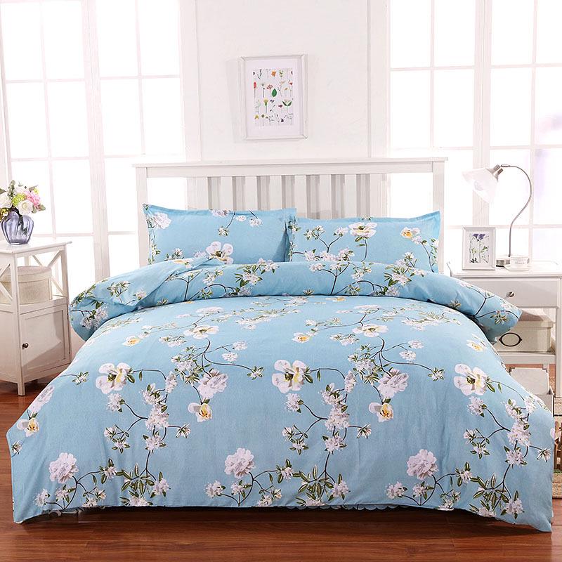 Flannel Duvet Cover Set - Single Piece for Dormitory Bunk Bed, Includes Pillowcase & Double Duvet Cover