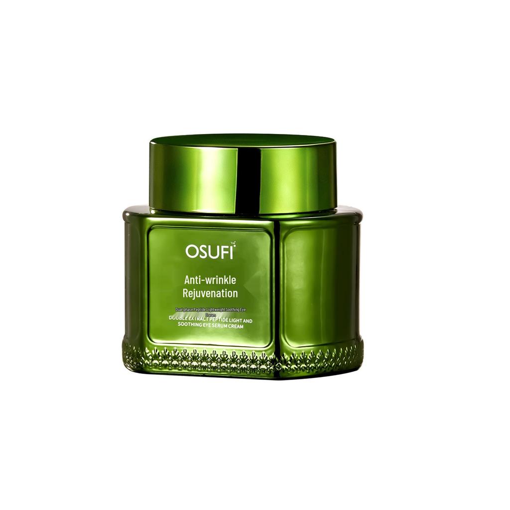 Oushufei Dual-Extract Peptide Soothing Eye Serum Cream for Smoothing and Tightening Fine Lines Around Eyes