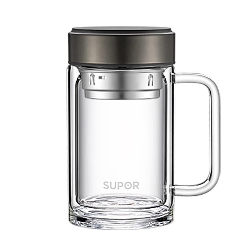 SUPOR Double-Layer Glass Tea Infuser Water Bottle