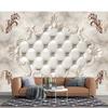 European Style Wallpaper Soft Package Diamond Pearl Flower Wall Mural Living Room Bedroom Decor Wallpaper
