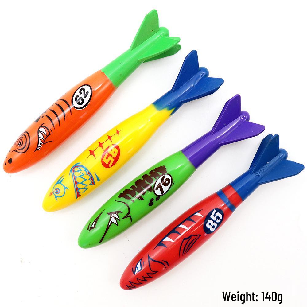 Cross-Border Diving Toy Set for Kids: Shark, Gem, and Fish Rings for Pool Fun