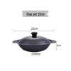 Commercial Cast Iron Pot for Crispy Rice and Clay Pot Dishes, Compatible with Induction Cookers